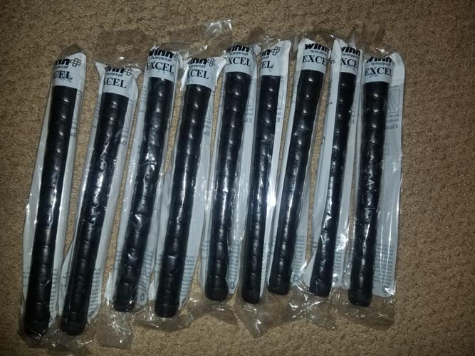 Winn Excel Wrap Oversized Grips(9)+ (1) regular size - 10 Total