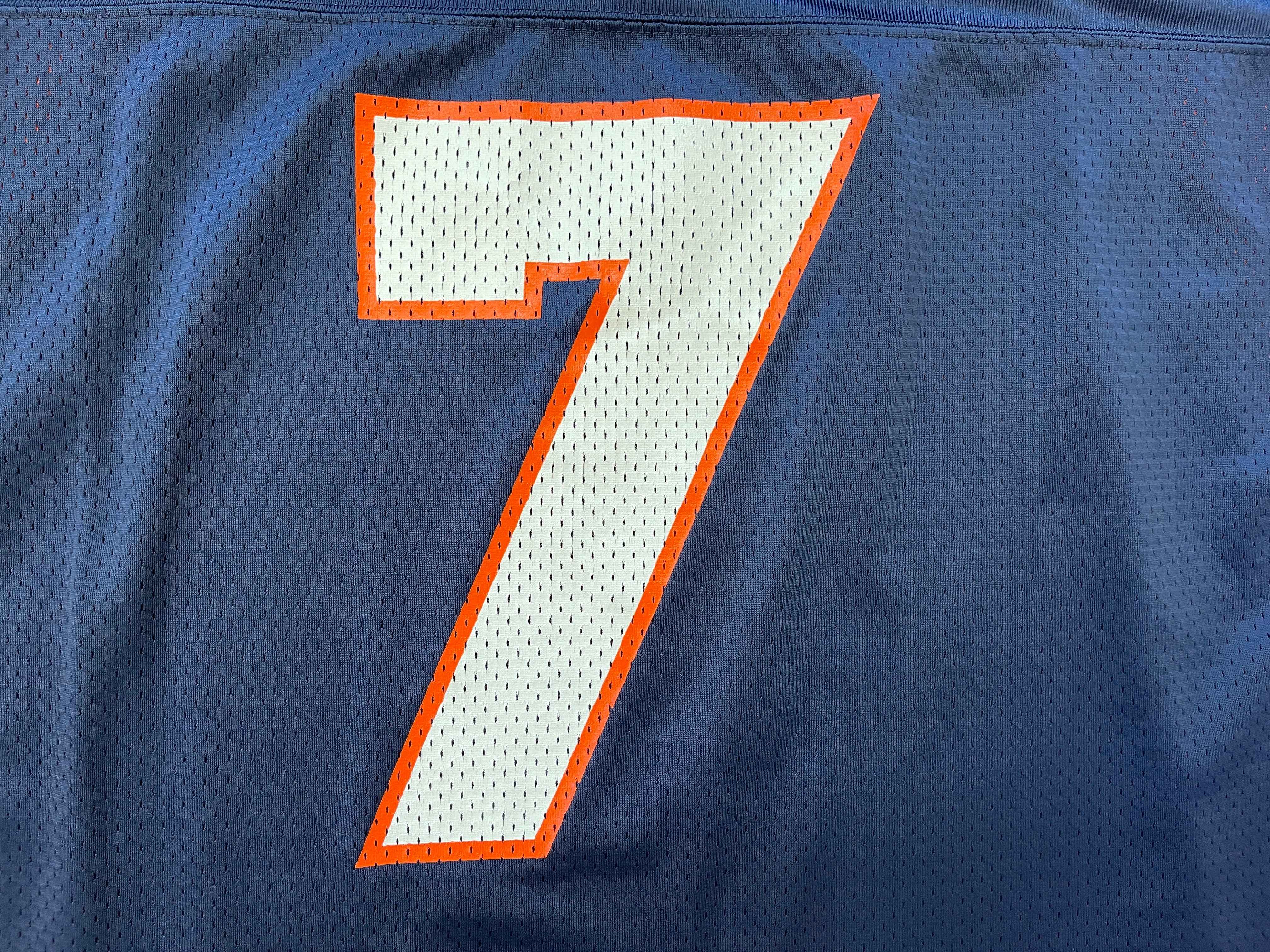 John Elway #7 Denver Broncos Jersey Champion Blue - Size 52 Vintage