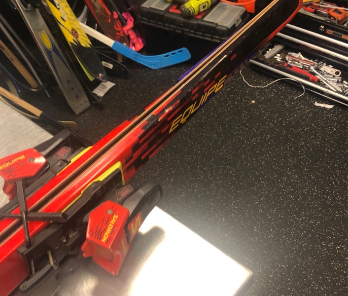 スキー板　SALOMON 8000 EQUIPE DEMO MONOCOQUE Used Salomon EQUIPE 8000 Mens DH Ski/Binding None 195 cm