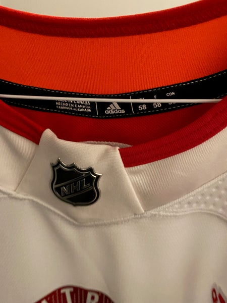 White Adult Men's Used Size 58 Adidas Jersey Pro Stock