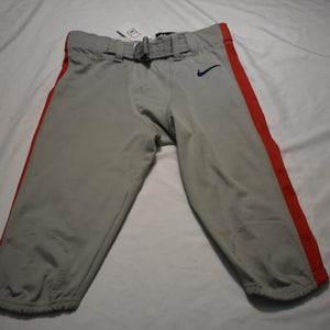 NEW - Nike Football Game Pants, Gray w/Red/Bue