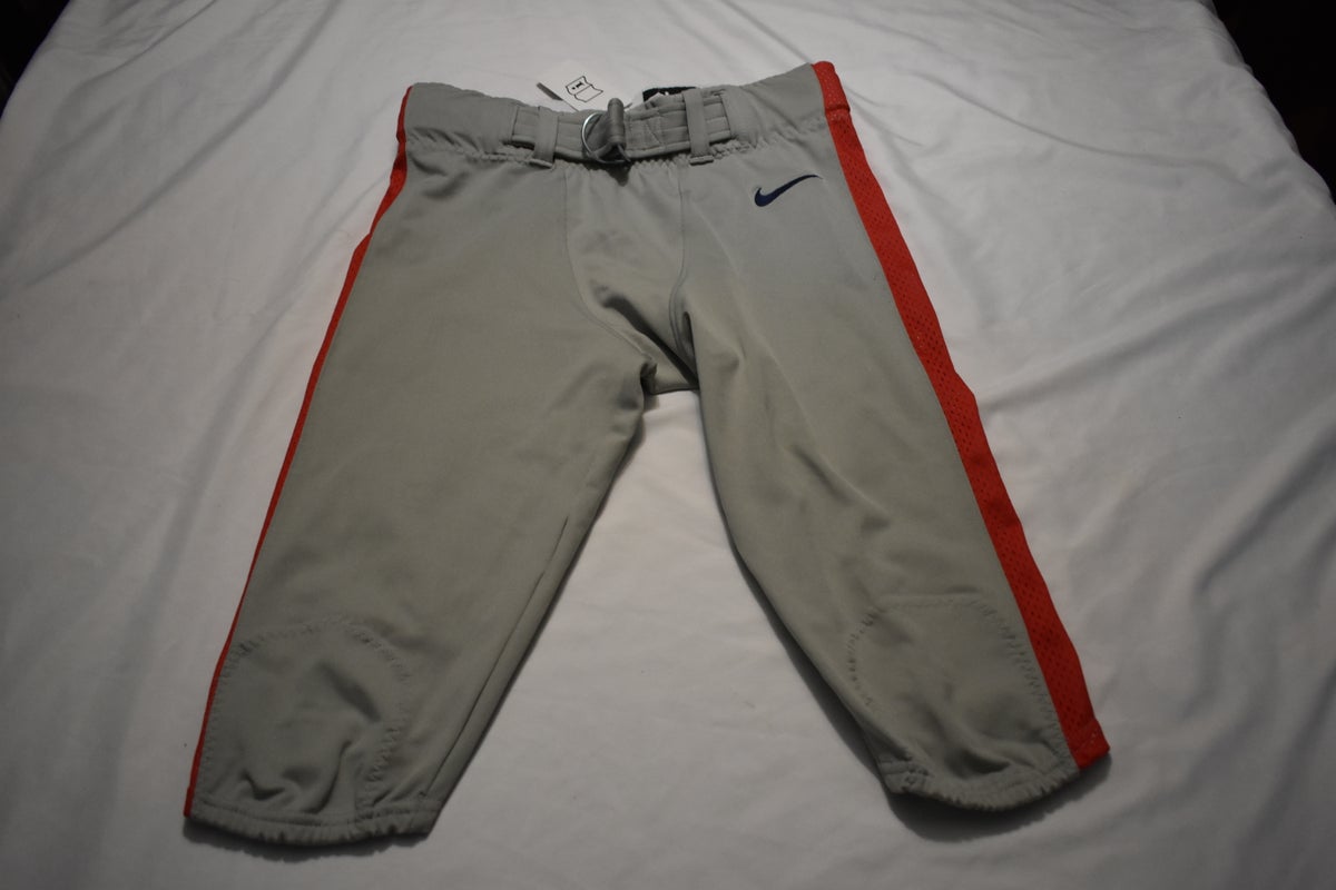 NEW - Nike Football Game Pants, Gray w/Red/Bue