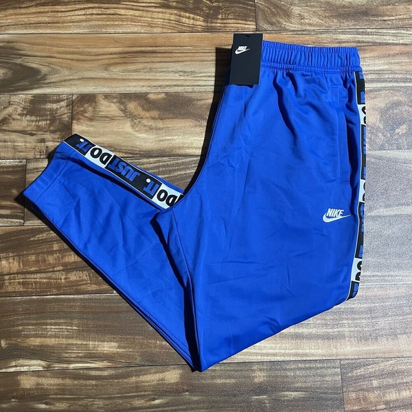 Nike Just Do It Swoosh Spellout Track Pants Blue Size XXL - CJ4785-480