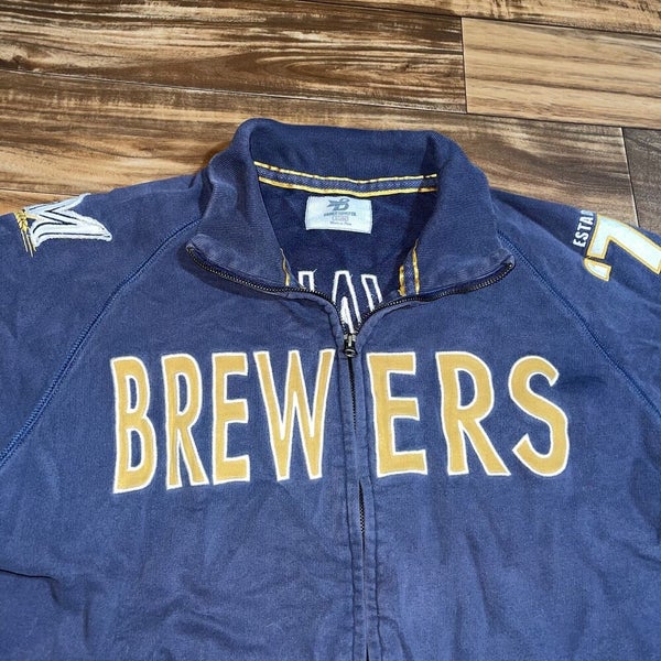 80s Milwaukee Brewers Polo Crewneck Sweatshirt Size M