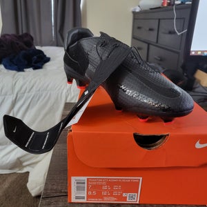 Black New Unisex Size 7.0 (Women's 8.0) Nike Phantom GT2 Academy Flyease Cleats