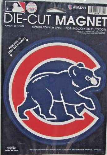 MLB Chicago Cubs Alt. Logo 6" by 5 3/4" Auto Die-Cut Magnet Logo by WinCraft
