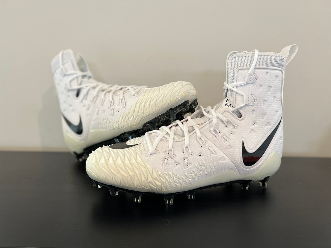 Nike Vapor Carbon Elite TD Football Cleats Men's sz 14.5 Black / Wht 631425- 011