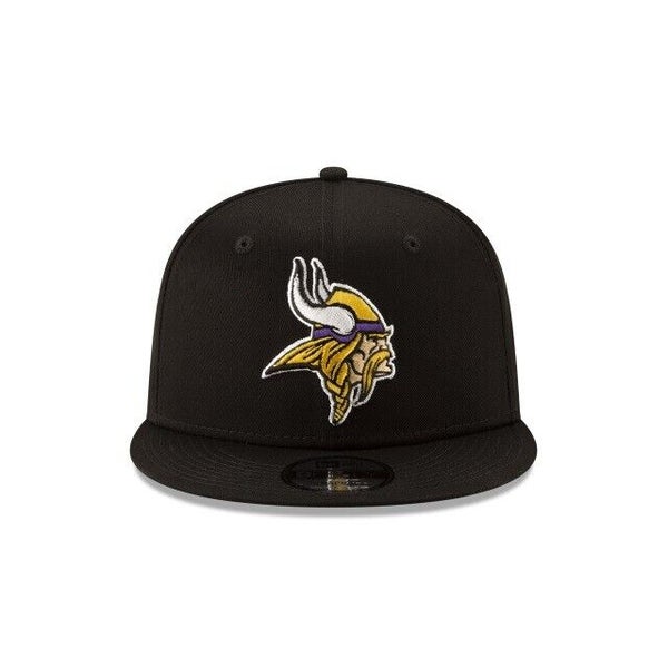 Minnesota Vikings Sideline 9FIFTY Snapback Hat - Black/ White Ink