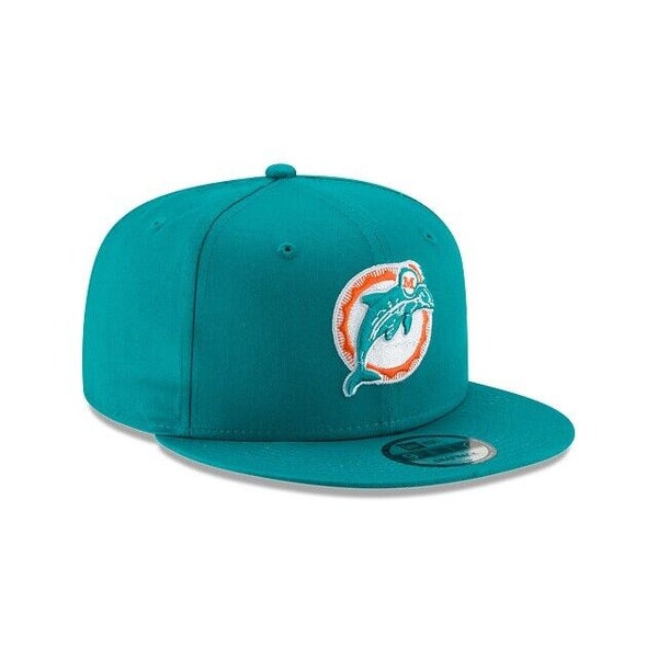 Men's New Era Aqua Miami Dolphins Basic 9FIFTY Adjustable Snapback Hat