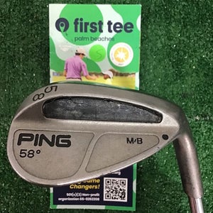 Ping M/B Black Dot Wedge 58* With Steel Shaft