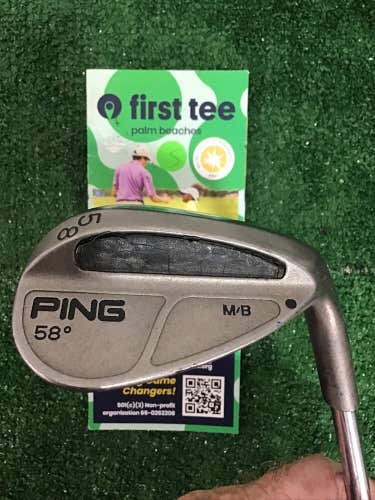 Ping M/B Black Dot Wedge 58* With Steel Shaft
