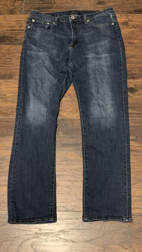Lucky Brand Los Angeles CA 410 Athletic Fit Mid Washed Jeans Men's Sz 34 x 32