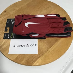 Nike D-Tack Lineman Padded Football Athletic Gloves Red CK2926-661 Size 3XL $70