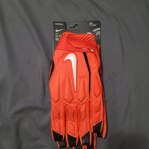 Orange New Adult XXL Nike D-TACK 4.0 Gloves