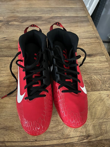 Nike Force Zoom Trout 5 Pro Baseball Cleats Red White Size 11.5