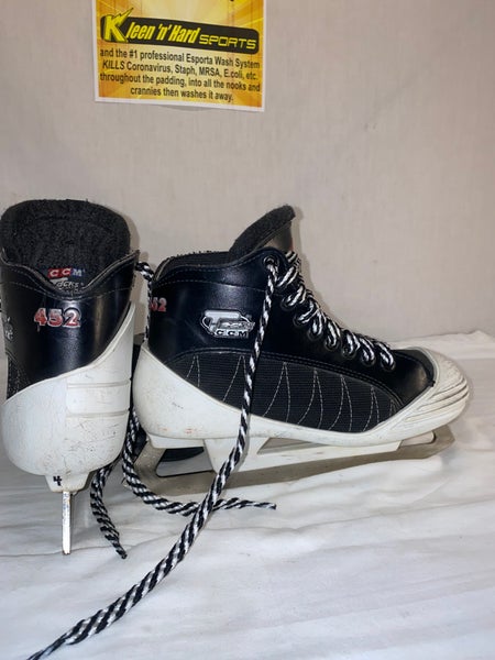 Used CCM 452 Tacks Size 4 D Ice Hockey Goalie Skates