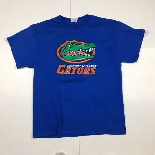 Y2K University of Florida Gators Graphic Logo Blue T-Shirt Soffe (Medium)