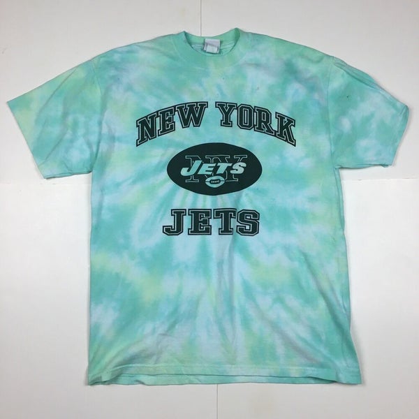 Buy Pre-Owned Vintage 1990's New York Jets Tie Dye Tee 'Green