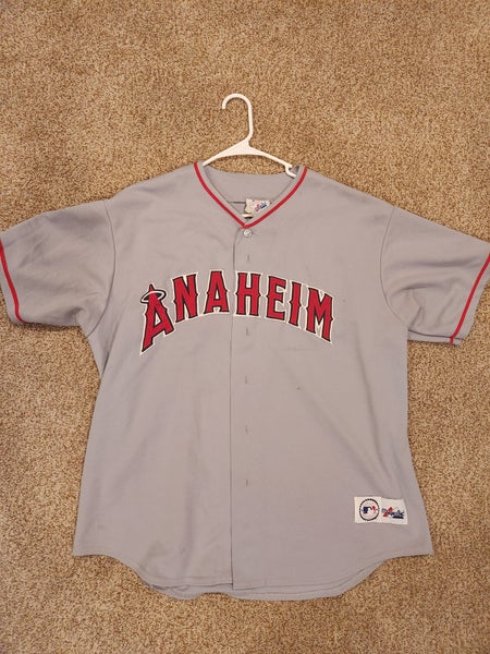 Anaheim Angels Gray Used XL Majestic Jersey
