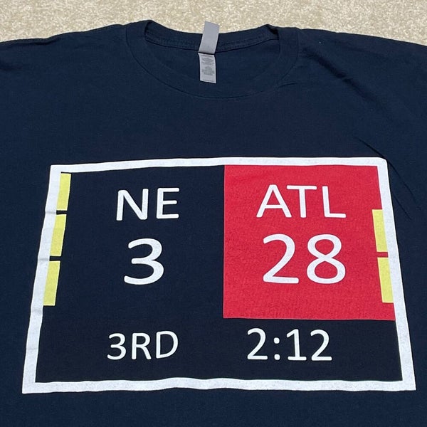 New England Patriots 3 Atlanta Falcons 28 NFL Super BowlT-Shirt