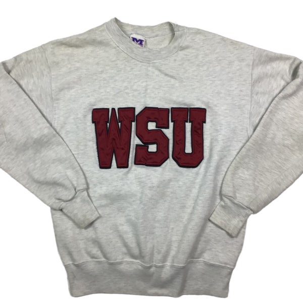 Vintage 90s Washington State Cougars Crewneck sweatshirt. Made in the USA.  Tagged as a large.