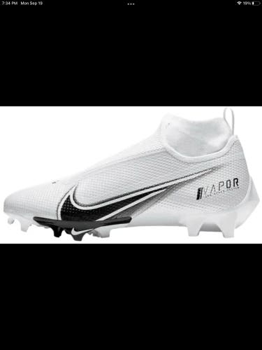 Men's Nike Vapor 360 Edge Pro Wide White Football Cleats CV6348-100 Size 11