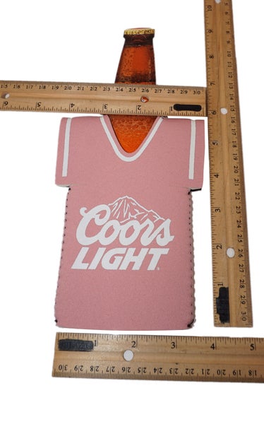 5 Piece Lot - Coors Light Drink Koozie - Bottle Beer Neoprene Pink Holders
