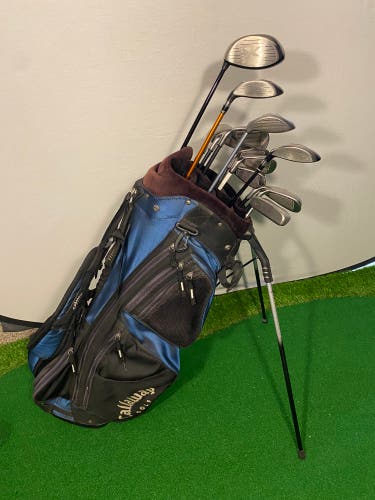 Callaway Big Bertha Complete Golf Club Set With Callaway Stand Bag