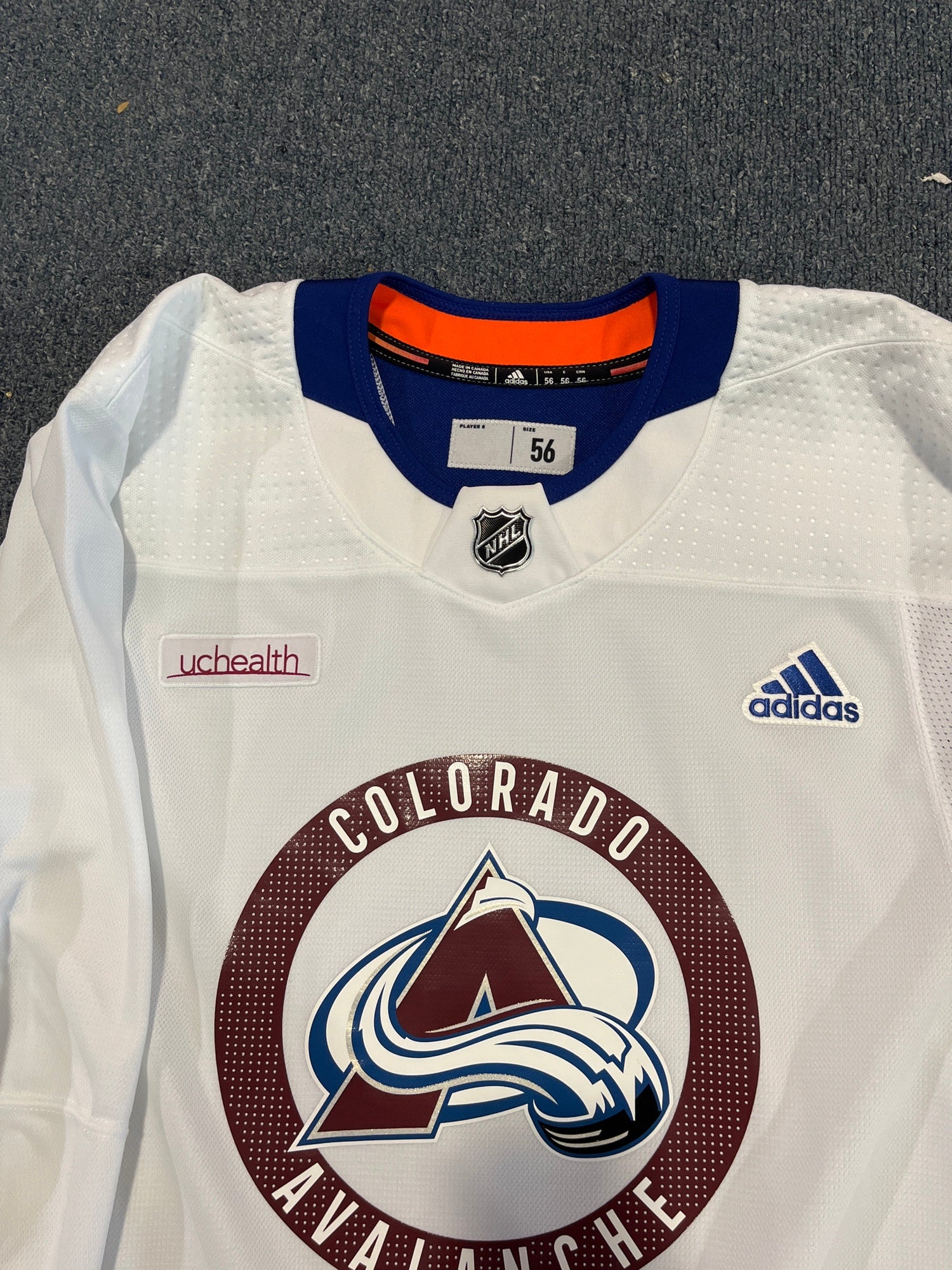 🏒New Adidas Sample Colorado Avalanche Basketball Jersey New with Tags Blue  &Red