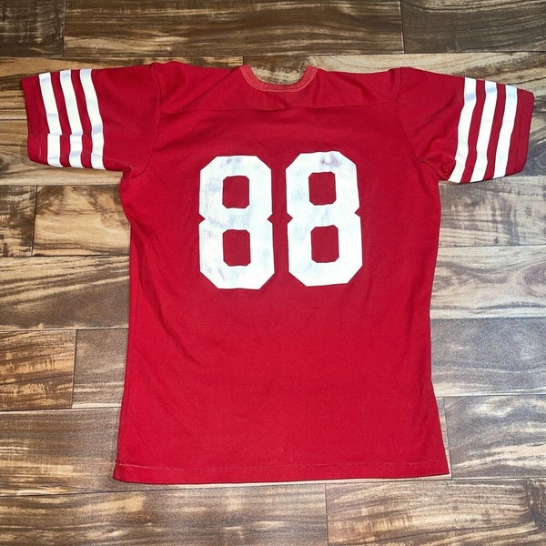 Vintage 1980s San Francisco 49ers Jersey Football Shirt Rawlings #88 NFL  Size L