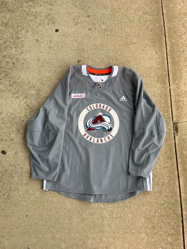 New Gray Adidas MIC Colorado Avalanche Pick Your Number Practice Jersey 56 & 58