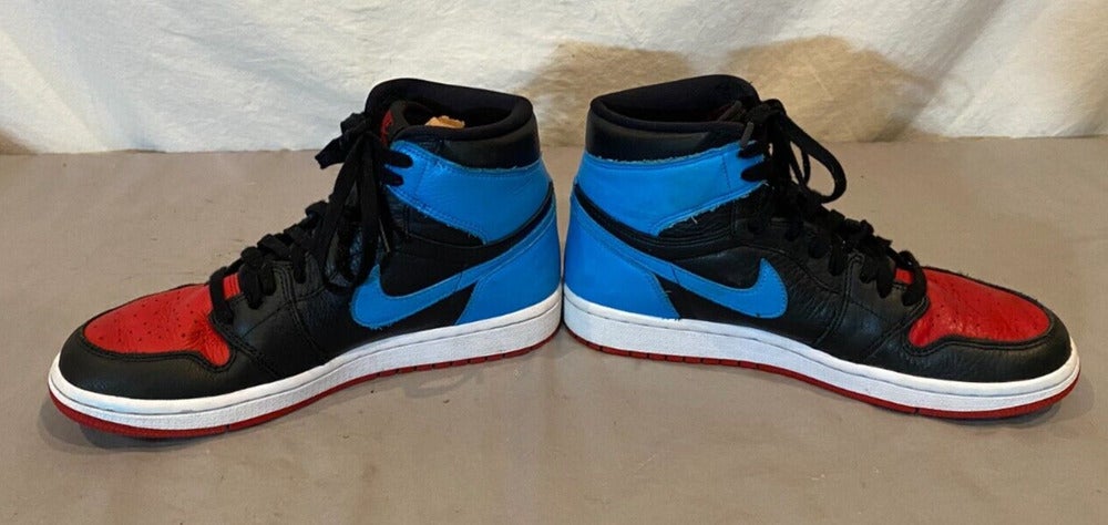 Nike Air Jordan 1 OG UNC to Chicago High-Top Sneakers US Women's 8.5 EU 40 GREAT