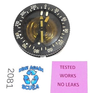 Slim Submersible Compass Puck Module Scuba Dive Vintage RARE Excellent Condition