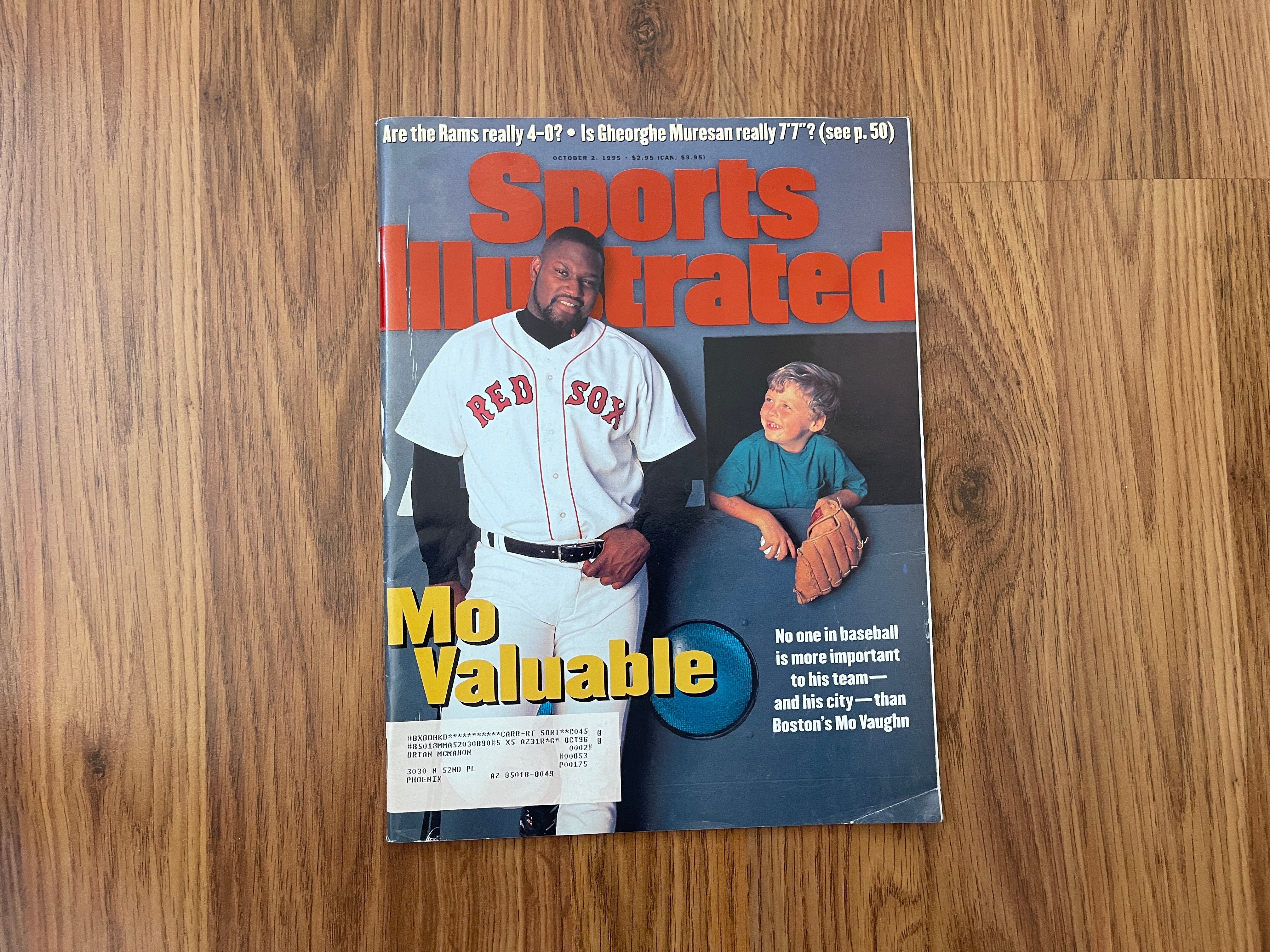 Mo Vaughn autographed Sports Illustrated Magazine (Boston Red Sox) at  's Sports Collectibles Store