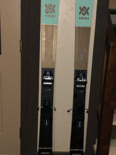 Used Women's Volkl 102 Secret Skis With Bindings