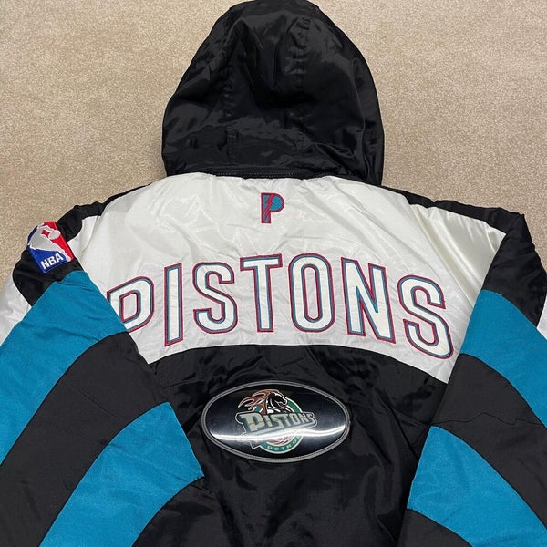Detroit Pistons Jacket Men Large Adult NBA Basketball Vintage Heavy Coat NWT