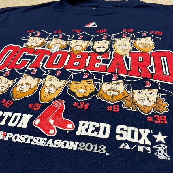 Boston Red Sox T Shirt Men Medium Adult Red MLB Baseball 2013 World Series  USA