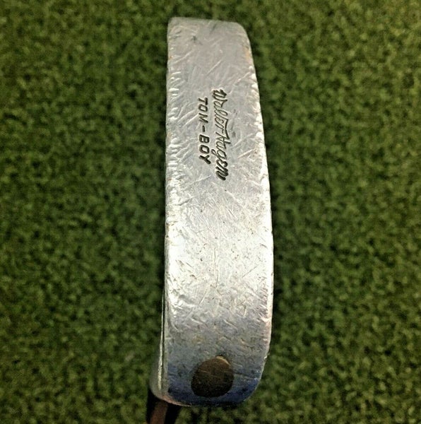 Walter Hagen Tom-Boy Putter  / RH / Plastic Coated Steel ~35" / Leather / mm6968