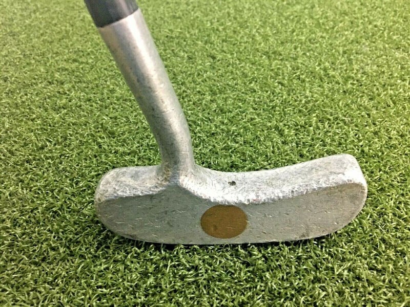 Walter Hagen Tom-Boy Putter  / RH / Plastic Coated Steel ~35" / Leather / mm6968