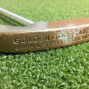 John Letters Scotland Golden Goose MK5 Blade Putter LH or RH Steel 35.5" /mm6713