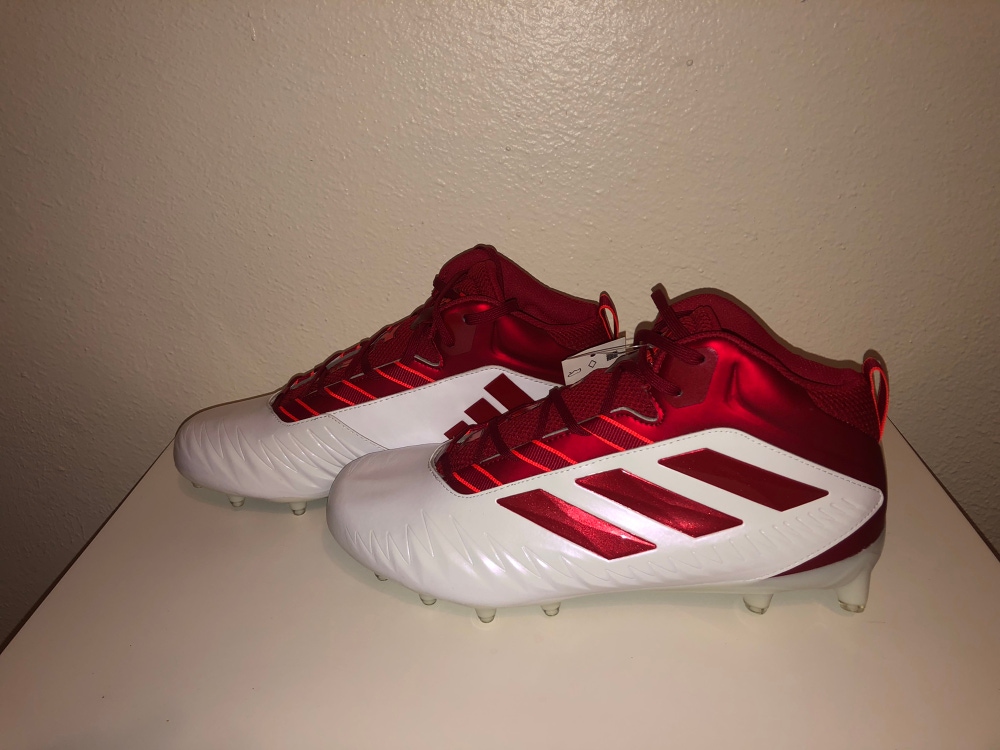 Adidas Nasty Torsion 20 Football Cleats Red White EH3433 Men’s Size 12
