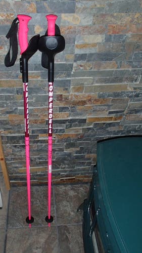 PINK bundle 115 cm KOMPERDELL poles SL  w/ Punch Covers