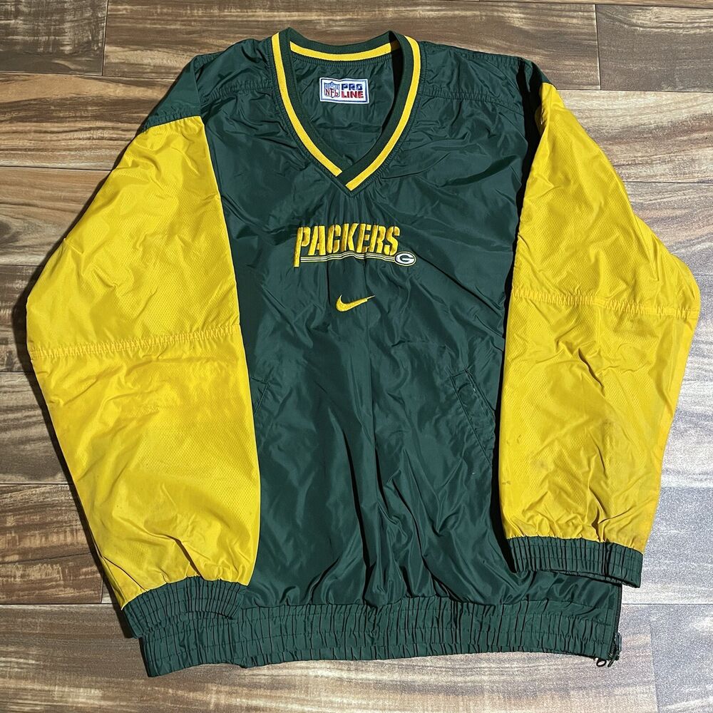 Green Bay Packers Pro Line Leather Starter Jacket (M) – Retro Windbreakers