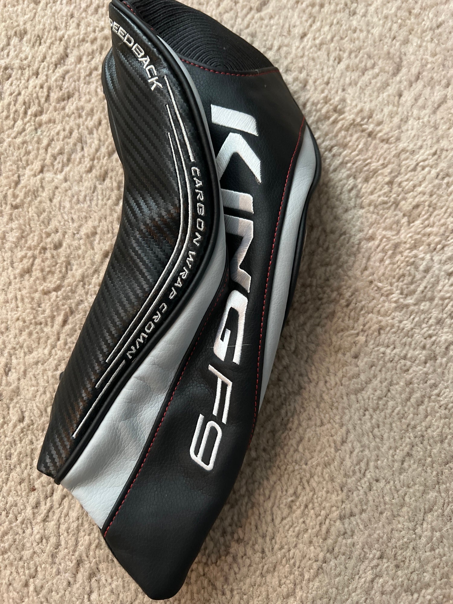 King Cobra F6 Driver Head Cover Black/Gray Golf Club