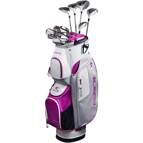 NEW 2021 Cobra Fly-XL Pink Petite Graphite Women's Flex Complete Golf Set