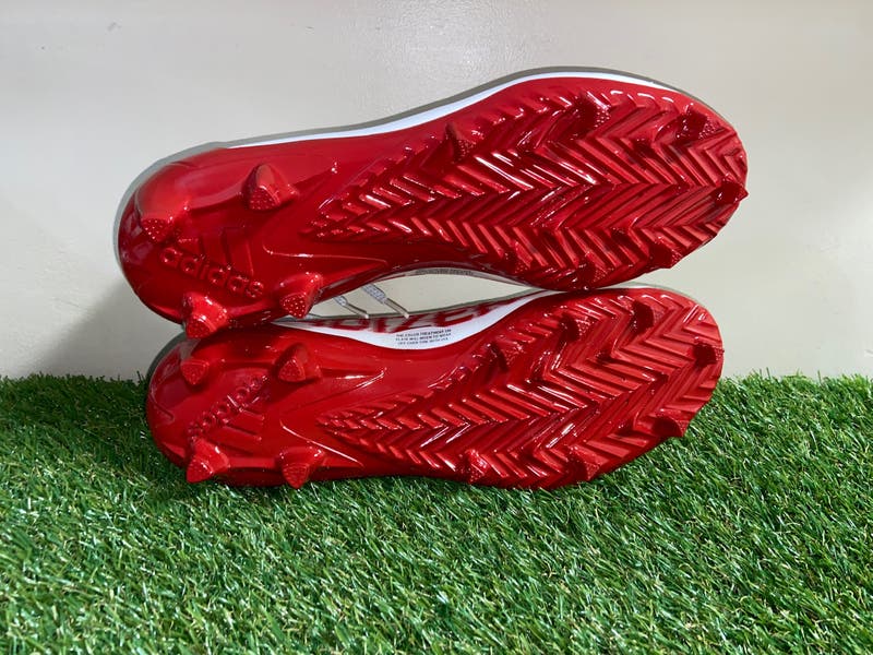 Adidas SM Adizero Primeknit Red White Football Cleats Men\'s Size 12.5 GZ0424 NEW Adidas SM Adizero Primeknit Red White Football Cleats Men main image 2
