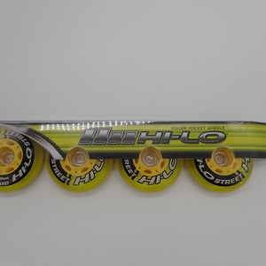 Bauer HiLo Street Roller Hockey Wheels 4 Pack! Outdoor 76mm 82A~ NEW