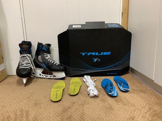 Gently Used True TF9 Hockey Skates with Upgrades!