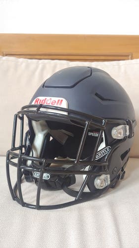 Riddell Speed Flex Football Helmet Adult Large Navy Blue 2017