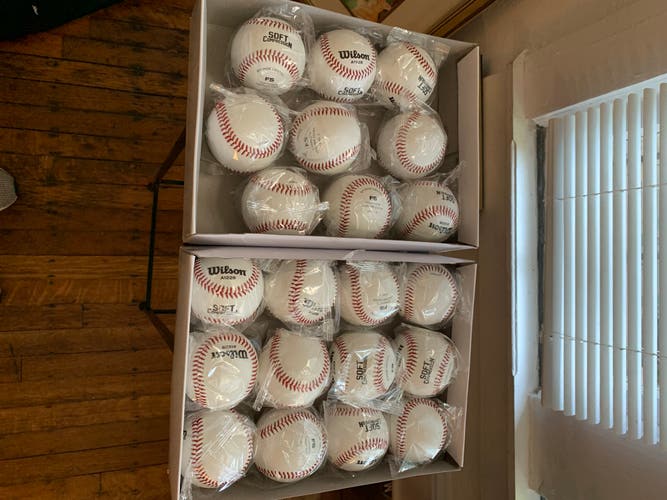 18 pack Wilson Soft Compression Baseballs
